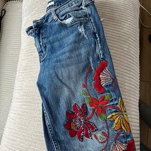 Zara Embroidery Jeans